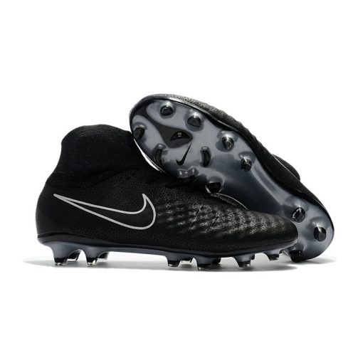 Nike Magista Obra 2 Elite DF FG Heren - Zwart Zilver_1.jpg